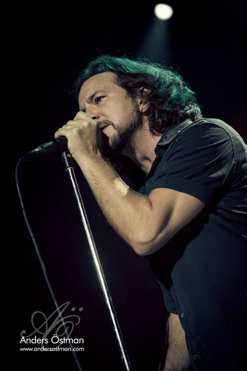 Konsertfoto - Pearl Jam Globen - Fotograf Anders Östman