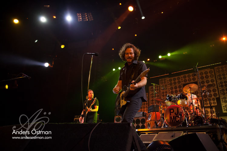 Konsertfoto - Pearl Jam Globen - Fotograf Anders Östman