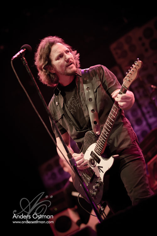 Konsertfoto - Pearl Jam Globen, Eddie Vedder - Fotograf Anders Östman