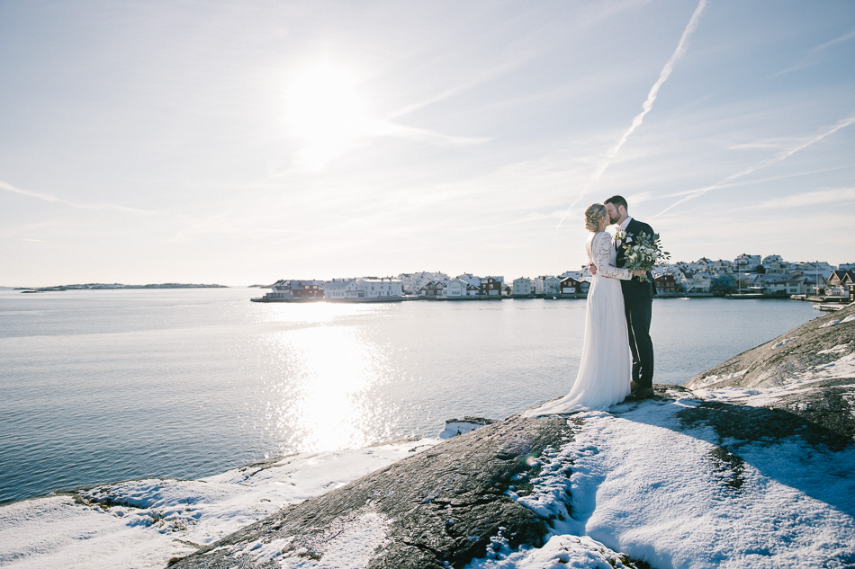 Vinterbröllop, Klädesholmen, Johan & Isabella, Fotograf Anders Östman