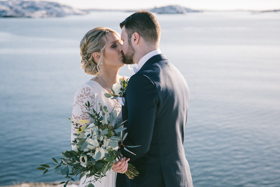 Vinterbröllop, Klädesholmen, Johan & Isabella, Fotograf Anders Östman