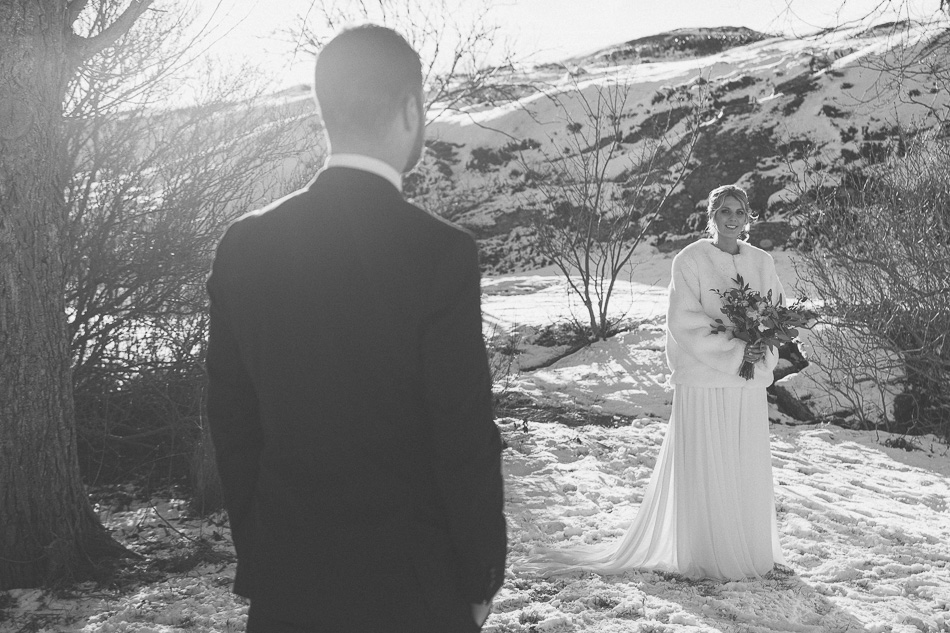 Vinterbröllop, Klädesholmen, Johan & Isabella, Fotograf Anders Östman